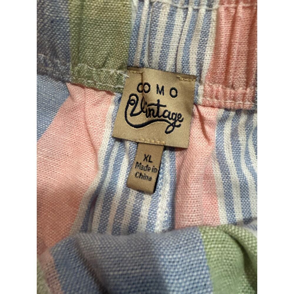 como Vintage Pastel Striped Drawstring Shorts - Women's XL - NWT - Picture 6 of 8